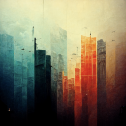 A view of skyscrapers